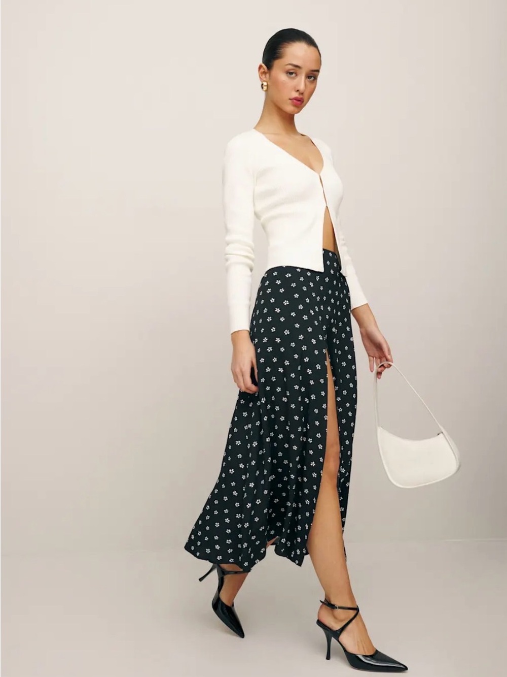 Reformation Zoe Slit Skirt in Eliza